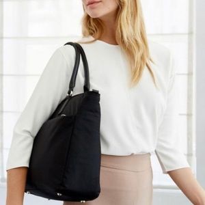 Lo & Sons Brookline 15” Laptop Work Travel Messenger Bag | Black, Luggage Strap